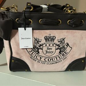 Juicy Couture Heritage Tote Brown and Pink